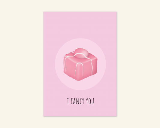 I Fancy You Valentines Day Cake Card