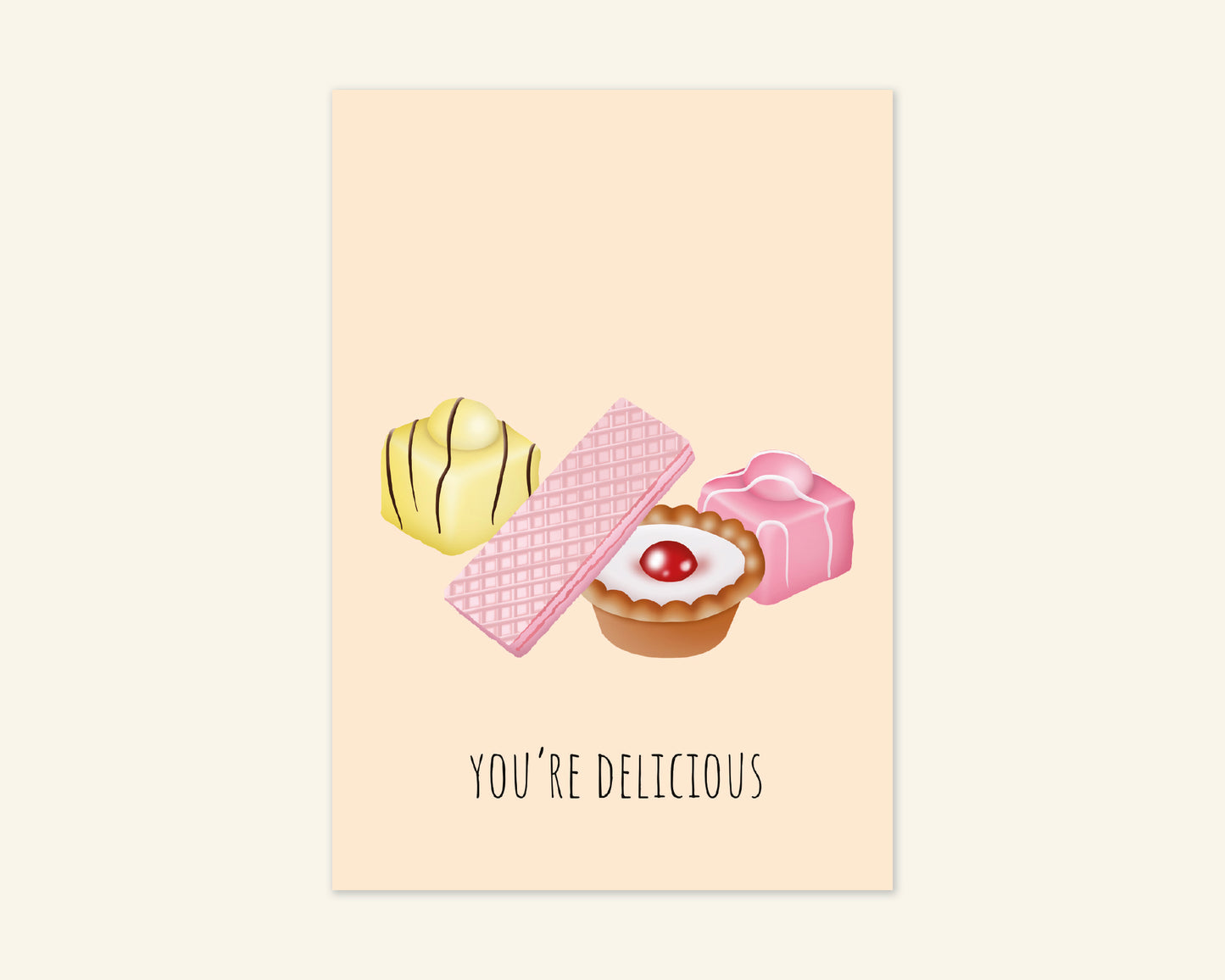You're Delicious Sweet Treats Valentines Day Card