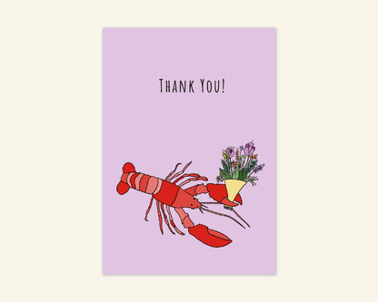 Lobster Thank You Card
