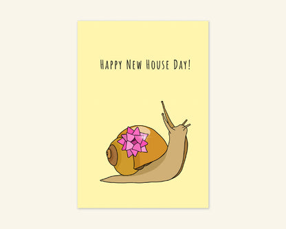 Snail New House Celebration Card