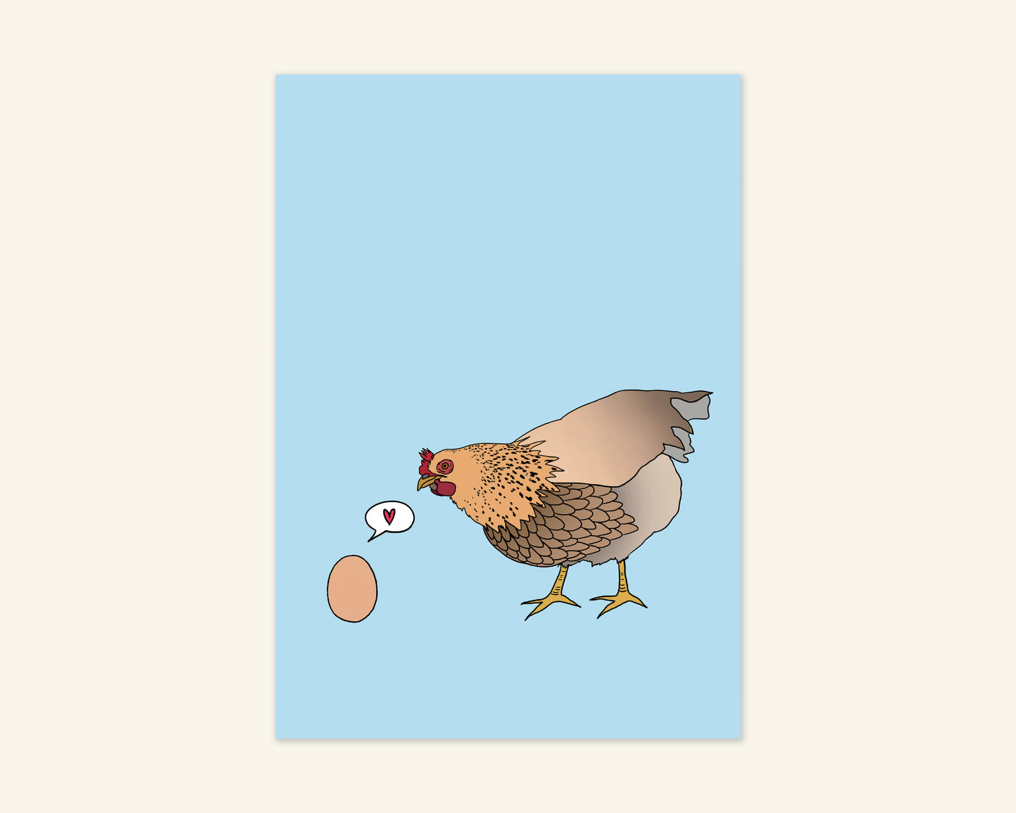Blank Chicken And Egg Card