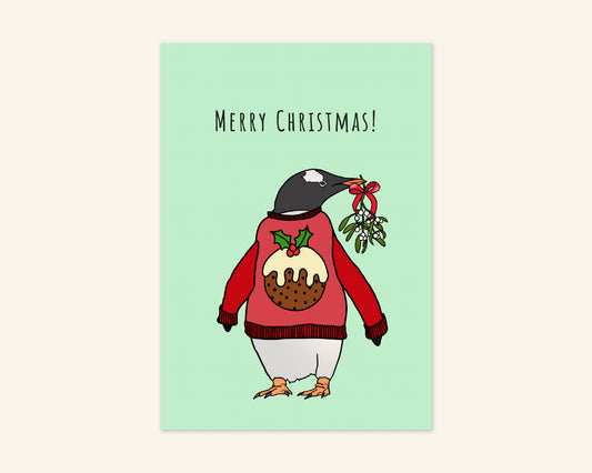 Penguin Merry Christmas Card