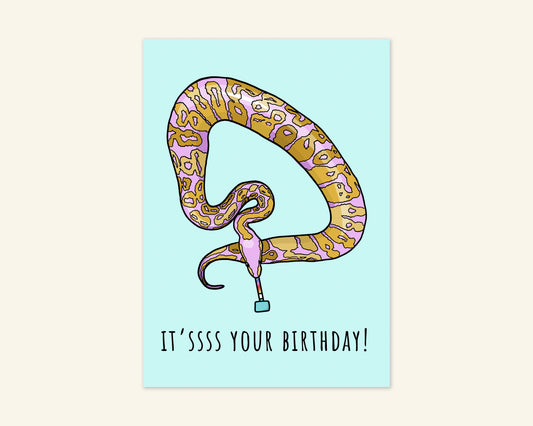 It's Your Birthday Snake Card