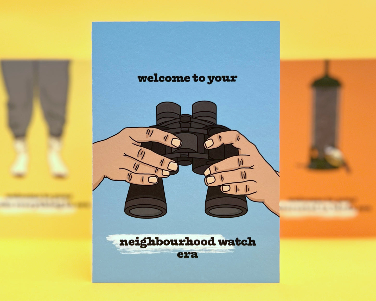 Neighbourhood Watch Era A6 Birthday Card With Badge