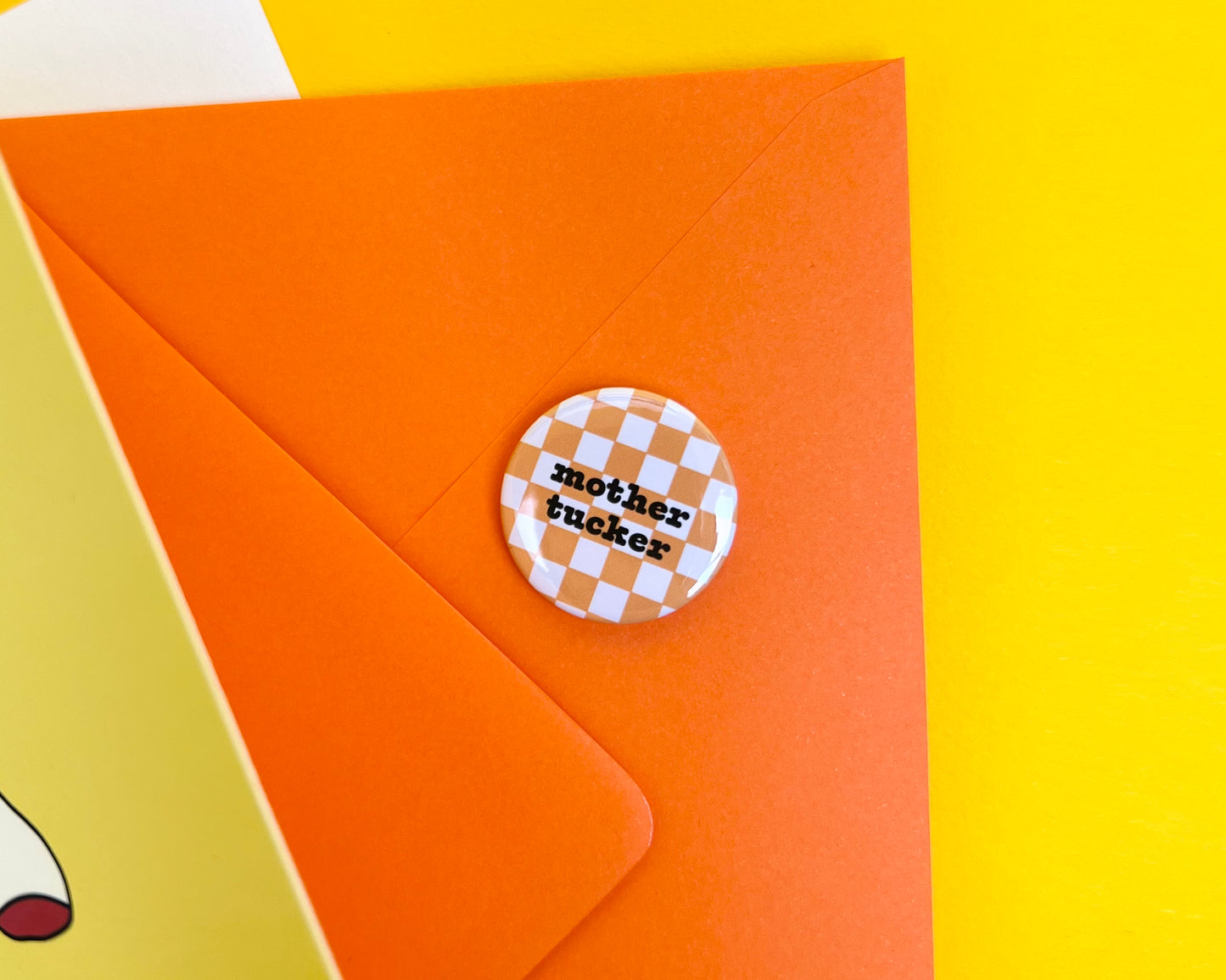 Tucks Everything In Era A6 Birthday Card With Badge