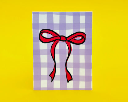 Blank Bow Tiny Art Card