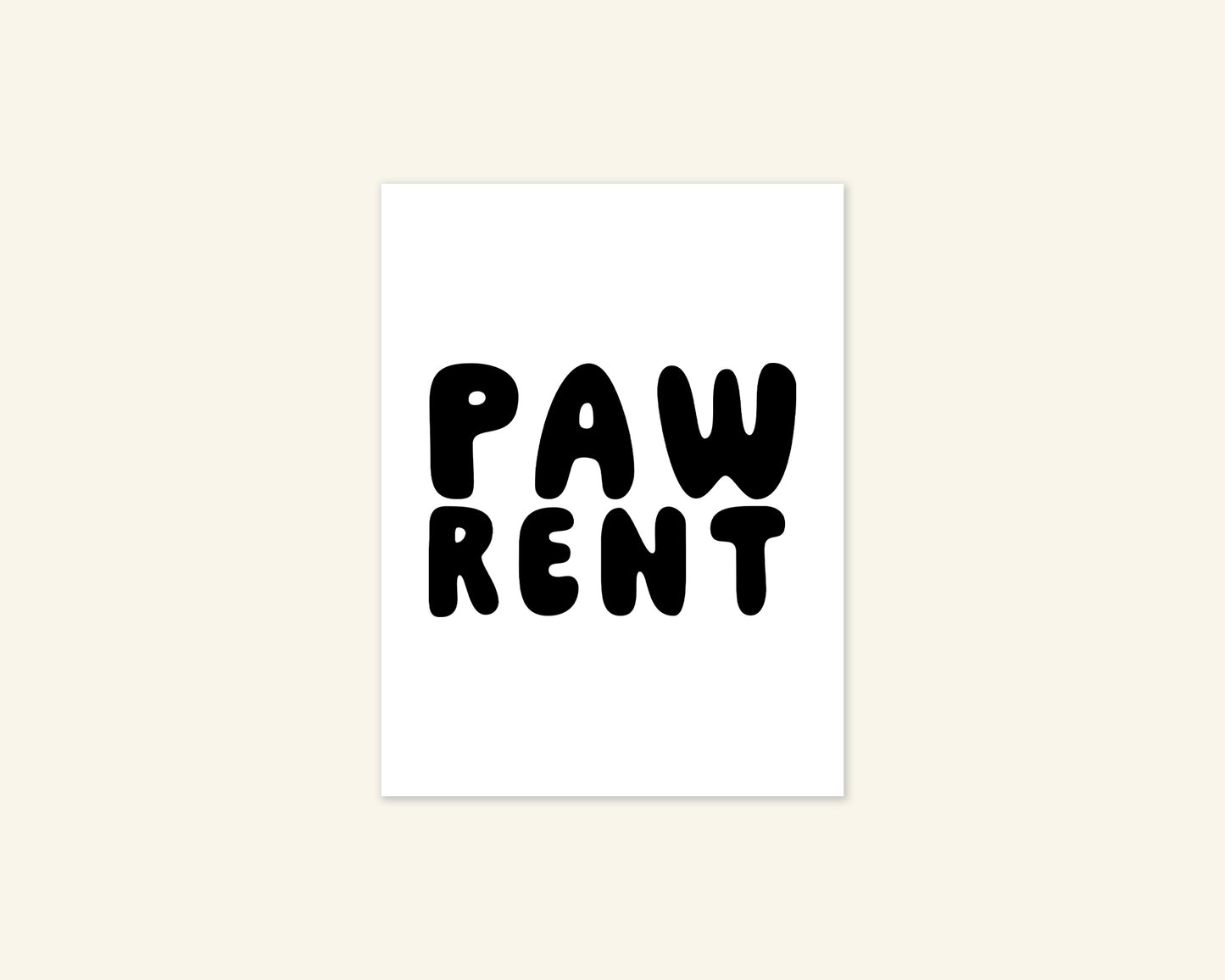 Pawrent Tiny Card