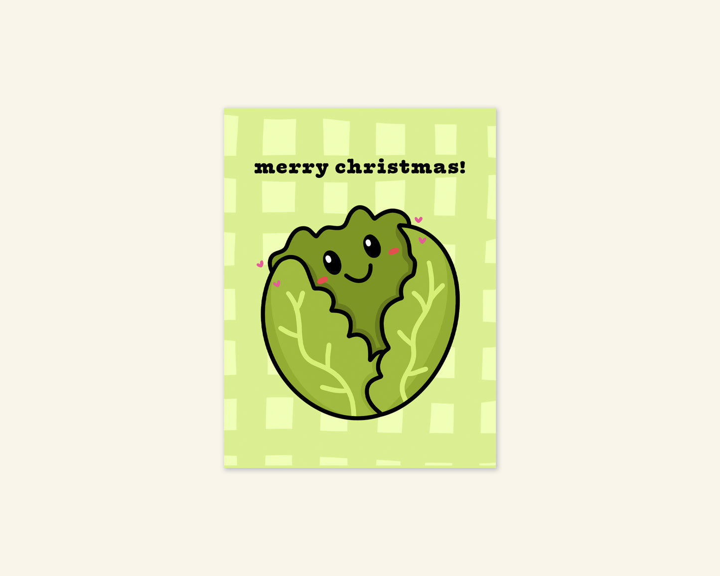 Cute Sprout Tiny Christmas Card