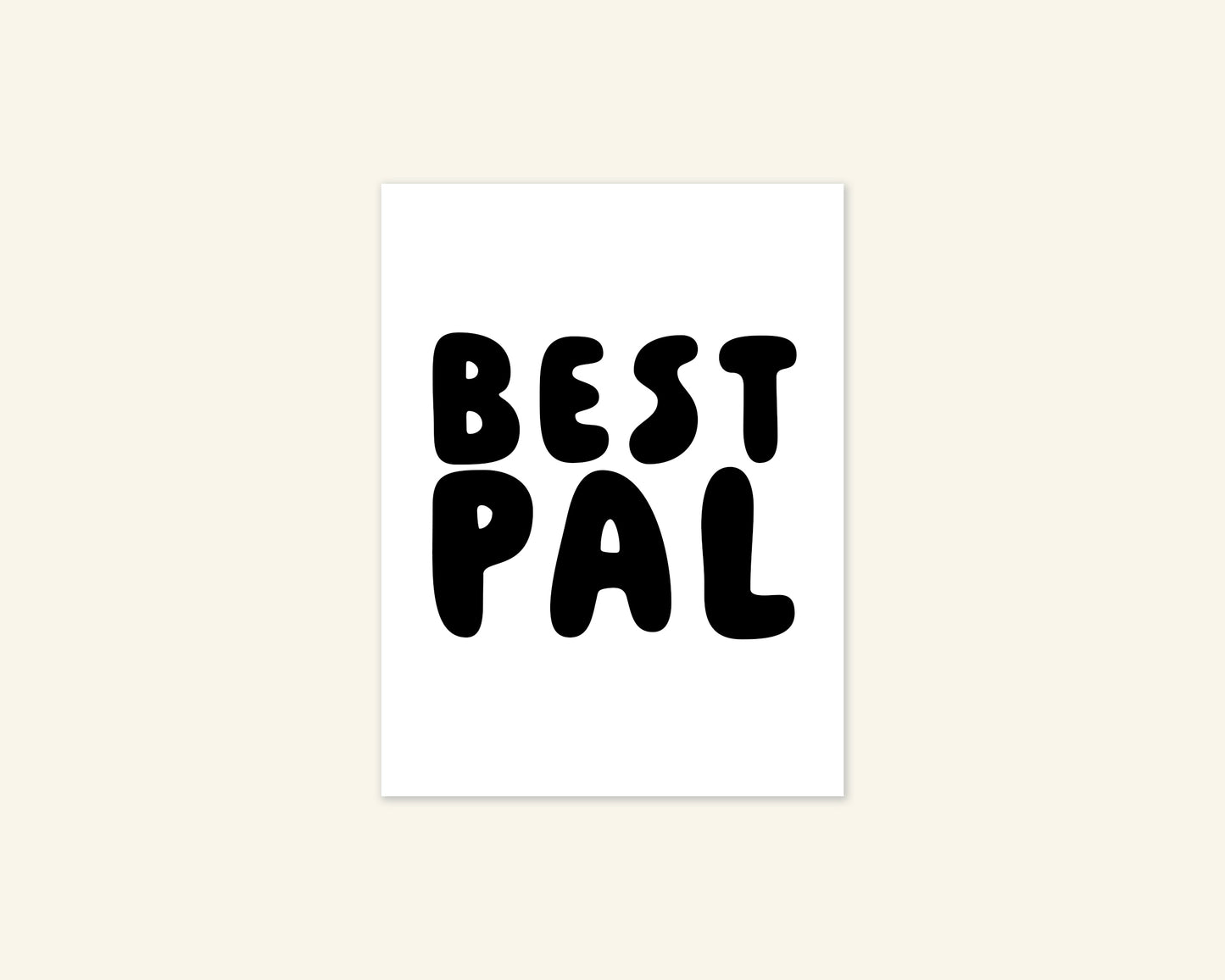 Best Pal Tiny Palentine's Day Card