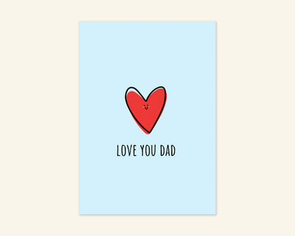 Love You Dad Father's Day Card