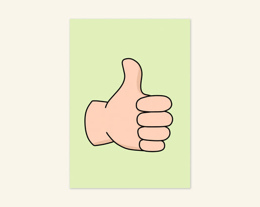 Thumbs Up To The Best Dad Card
