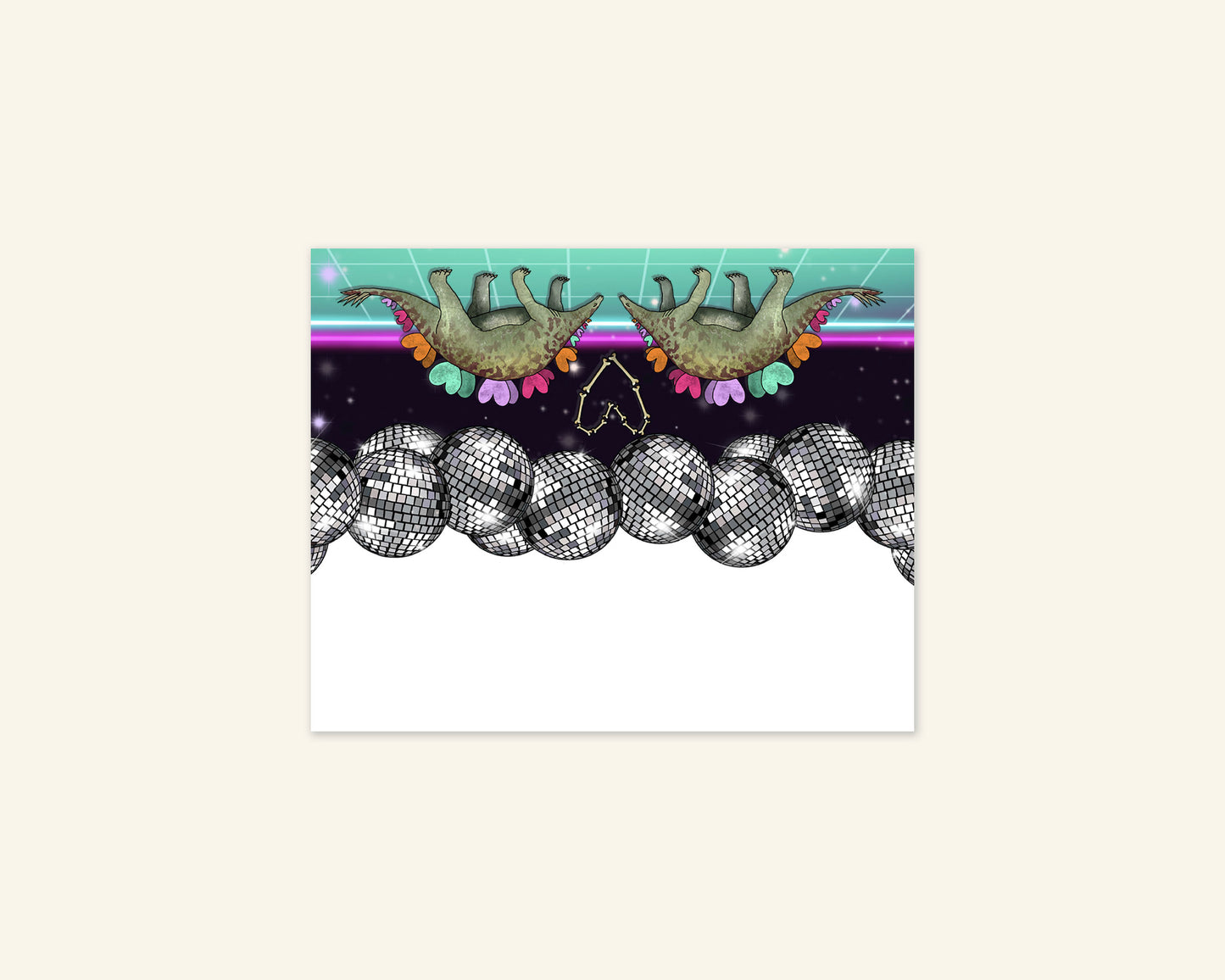 Pack of 20 Disco Dinosaur Place Cards
