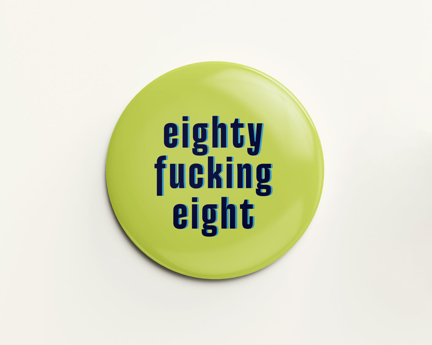 Eighty Something Ages 81-89 Birthday Badge