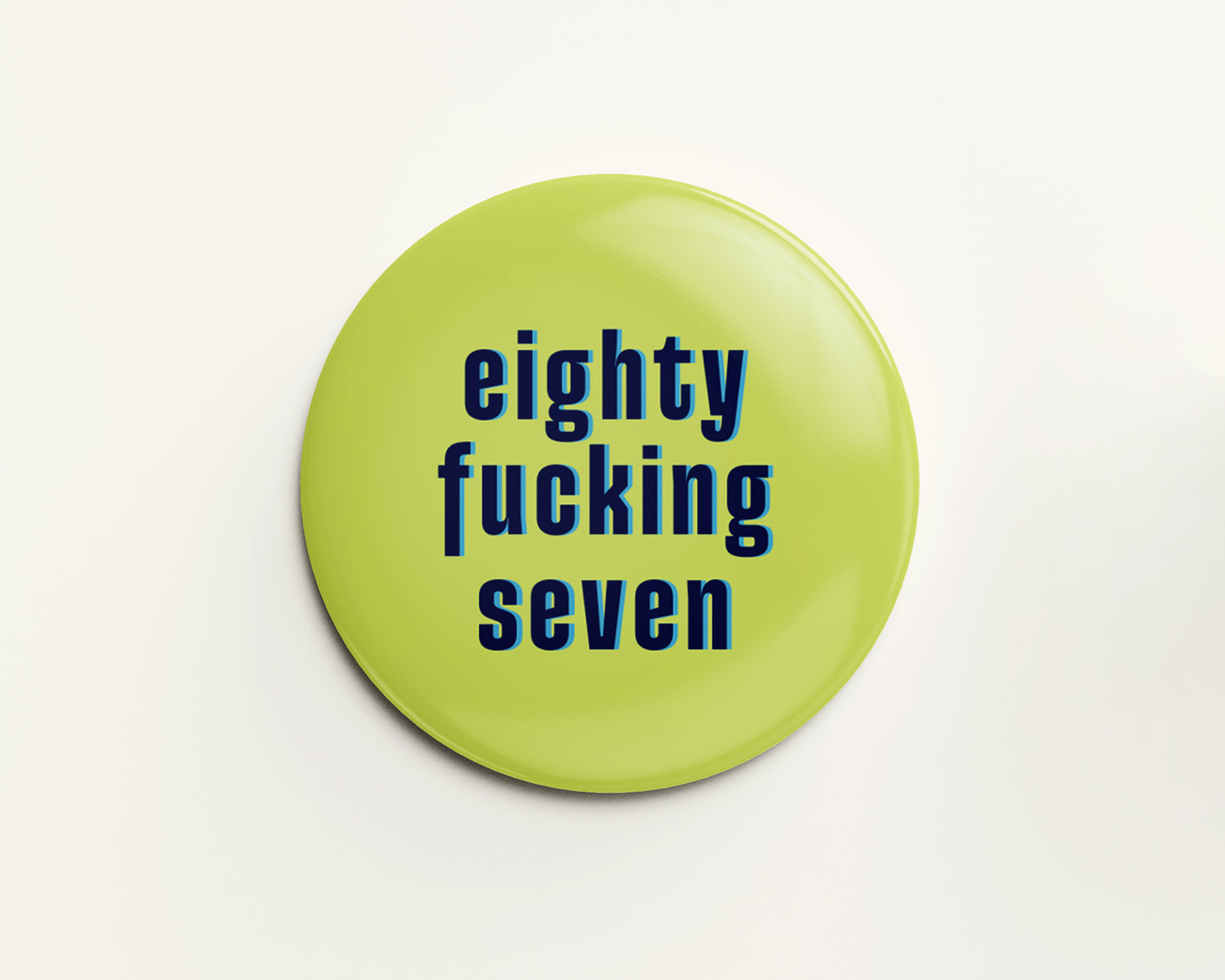 Eighty Something Ages 81-89 Birthday Badge