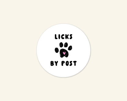 Licks By Post Envelope Seal Stickers