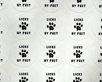 Licks By Post Envelope Seal Stickers