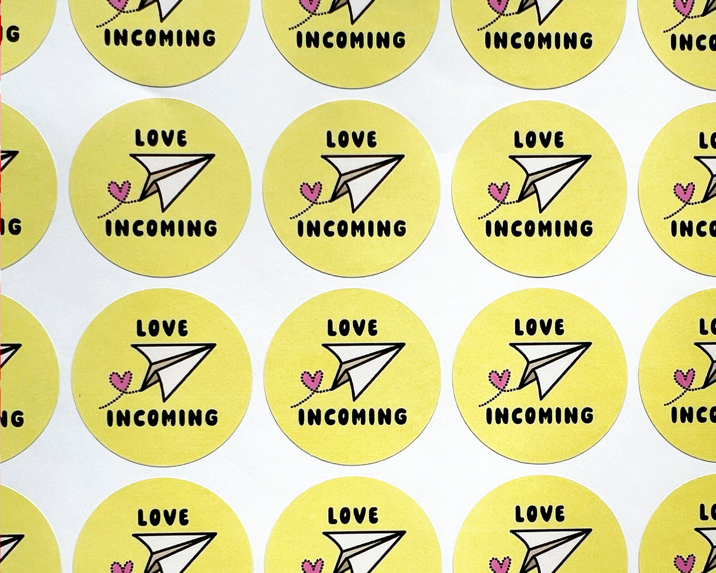 Love Incoming Envelope Seal Stickers