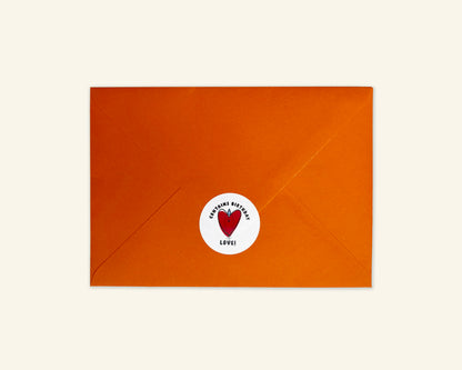 Contains Birthday Love Envelope Seal Stickers
