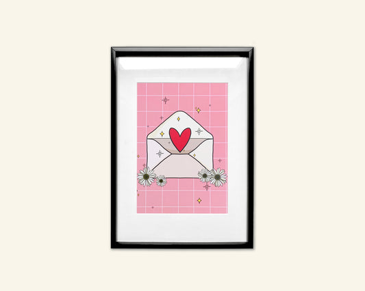 Love Letter A5 Unframed Print