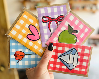 Blank Heart Tiny Art Card