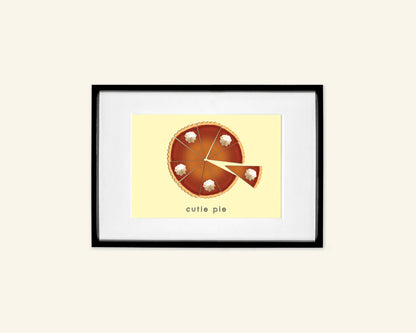 SECONDS (less than perfect) - Cutie Pie A5 Unframed Print
