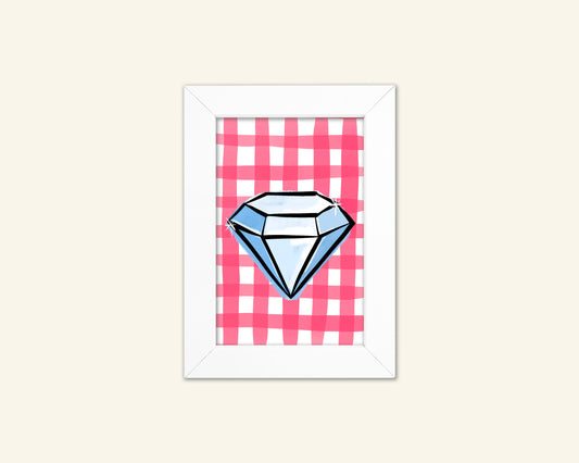 Diamond Unframed Art Print