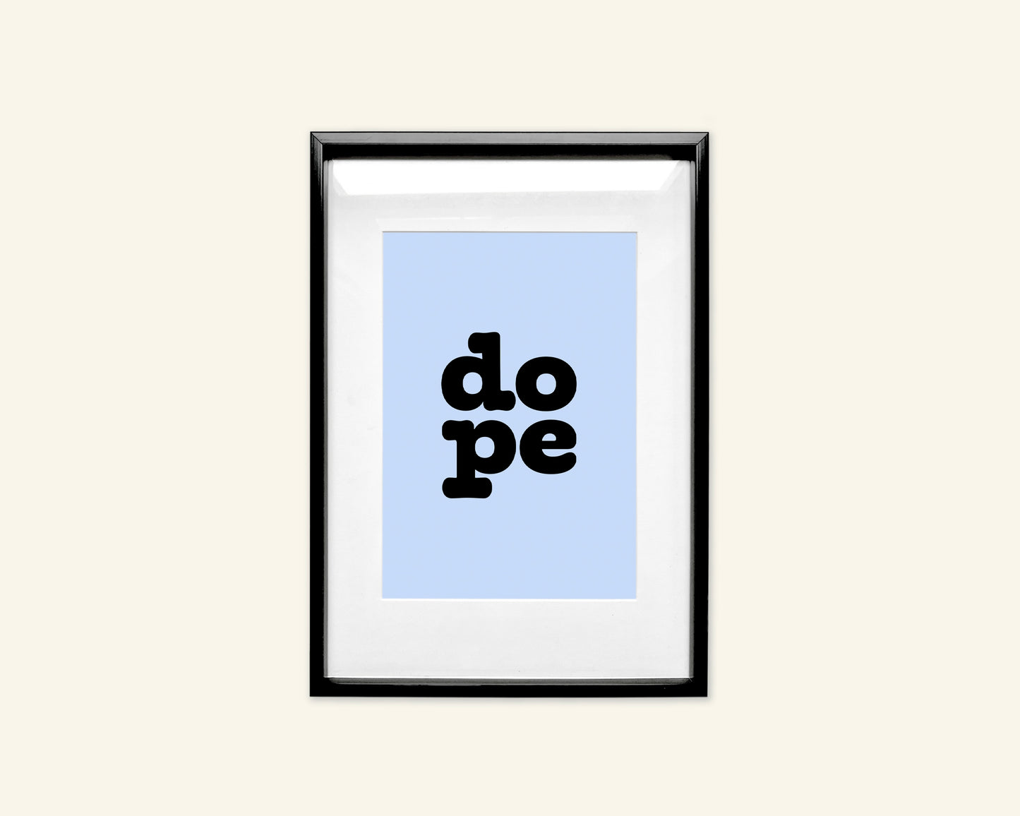 SECONDS (less than perfect) - Blue Dope Unframed A5 Art Print