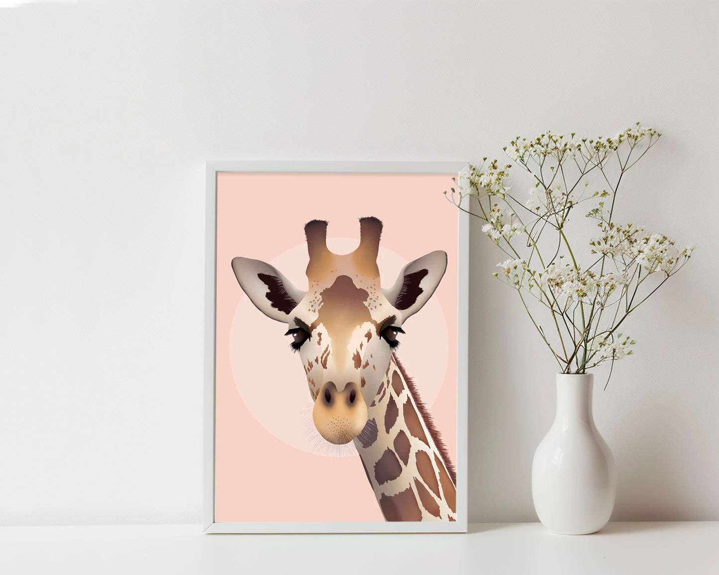 Giraffe A4 Unframed Print