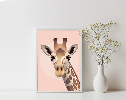 Giraffe A4 Unframed Print