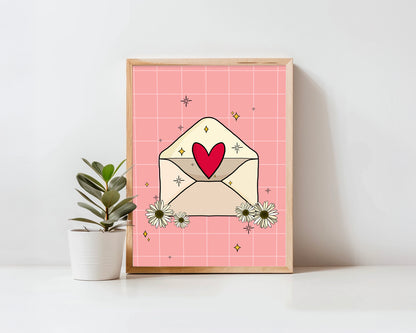 Love Letter A5 Unframed Print