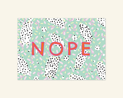 Nope A5 Unframed Print