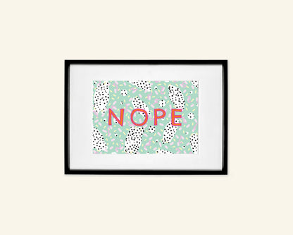 Set of 3 Unframed Illustrated A5 Text Prints