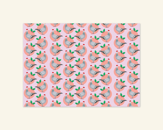 Bundle of 3 Christmas Pidgey Gift Wrap Sheets