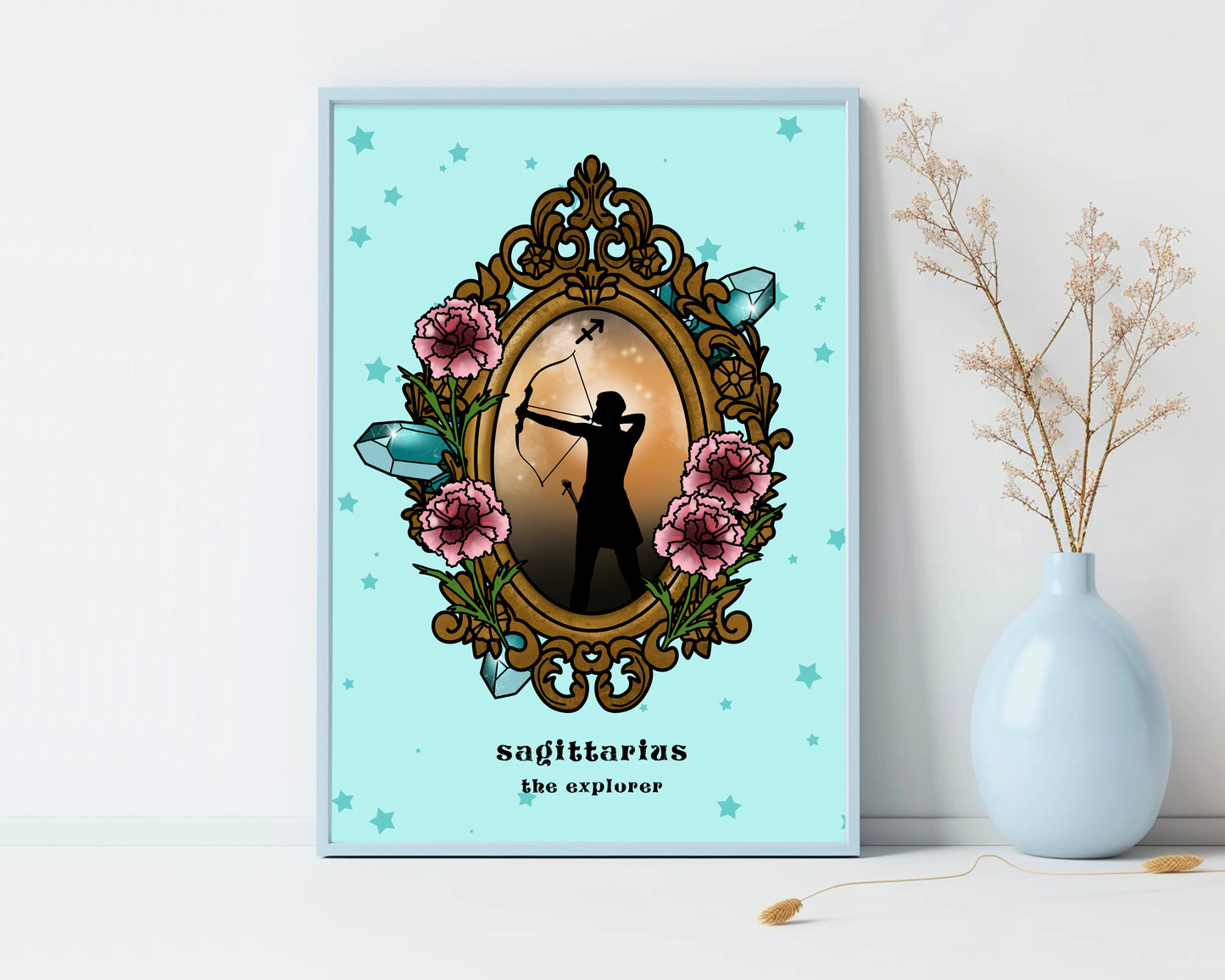 Sagittarius Zodiac Sign Unframed Art Print