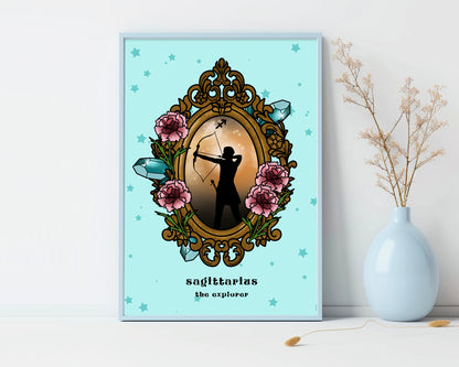 Sagittarius Zodiac Sign Unframed Art Print