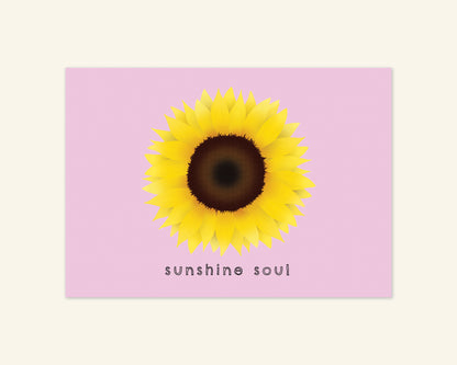 SECONDS (less than perfect) - Sunshine Soul A5 Unframed Print