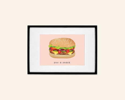 You a Snack A5 Unframed Print