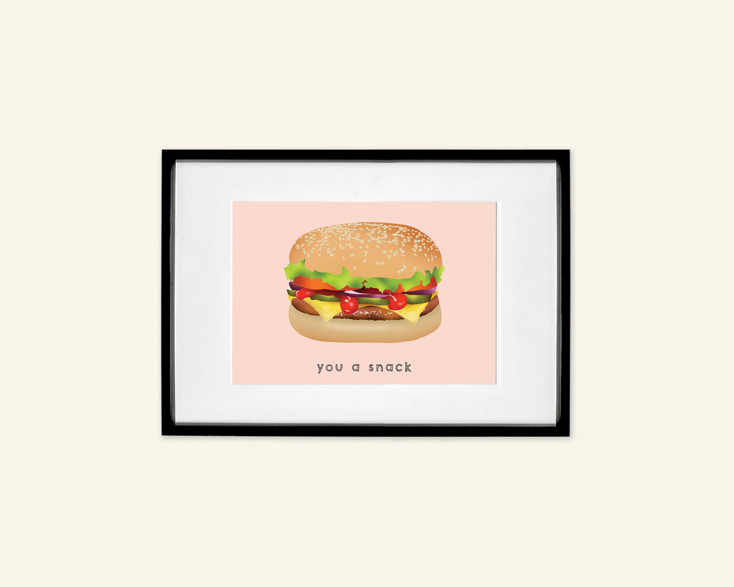 SECONDS (less than perfect) - You a Snack A5 Unframed Print