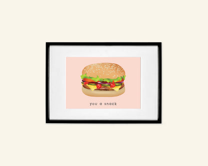 SECONDS (less than perfect) - You a Snack A5 Unframed Print