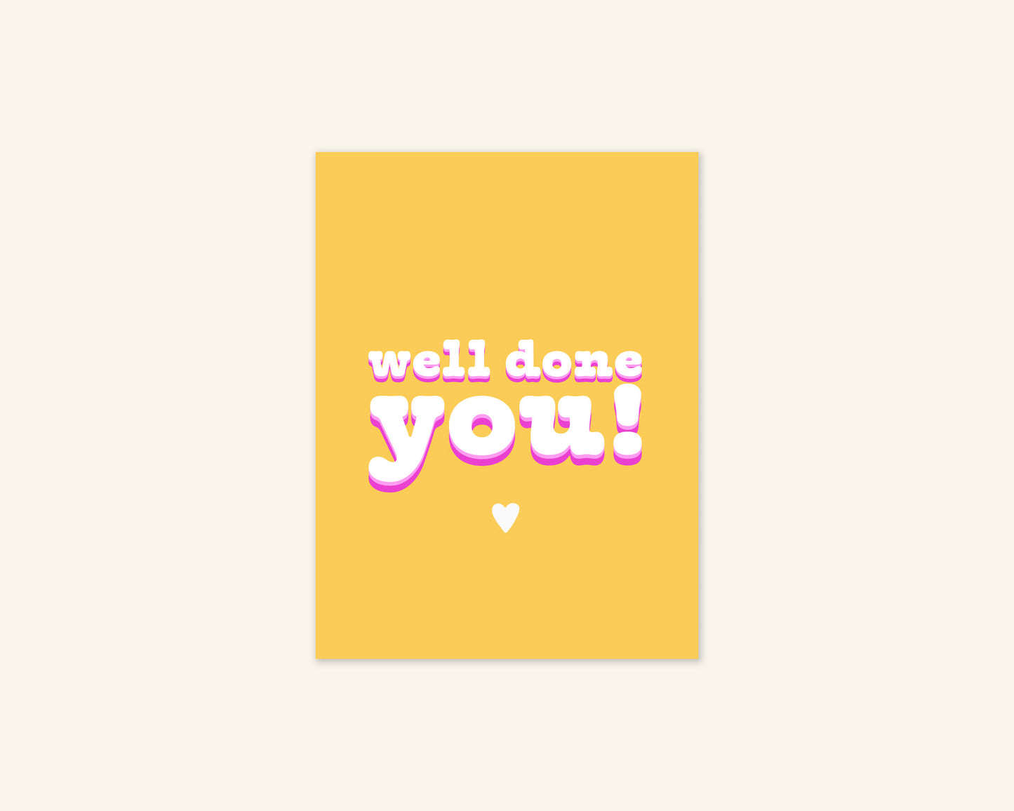 Well Done You Tiny Card