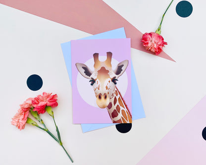 Blank Giraffe Card