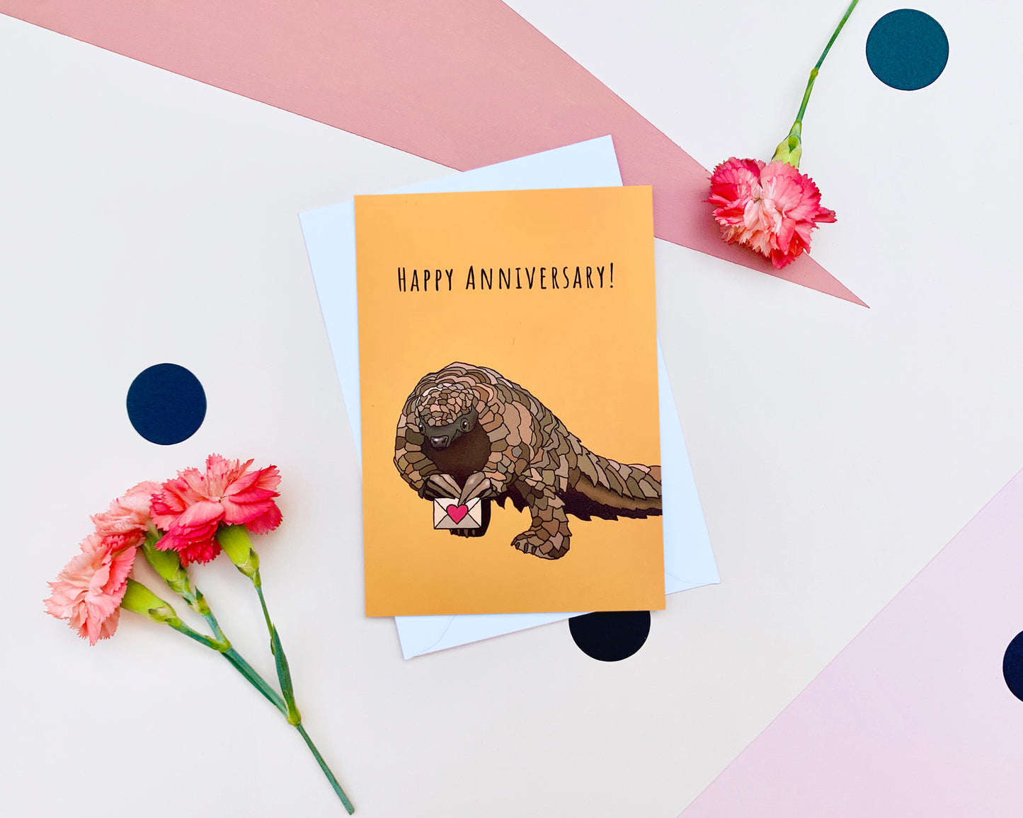 Pangolin Happy Anniversary Card