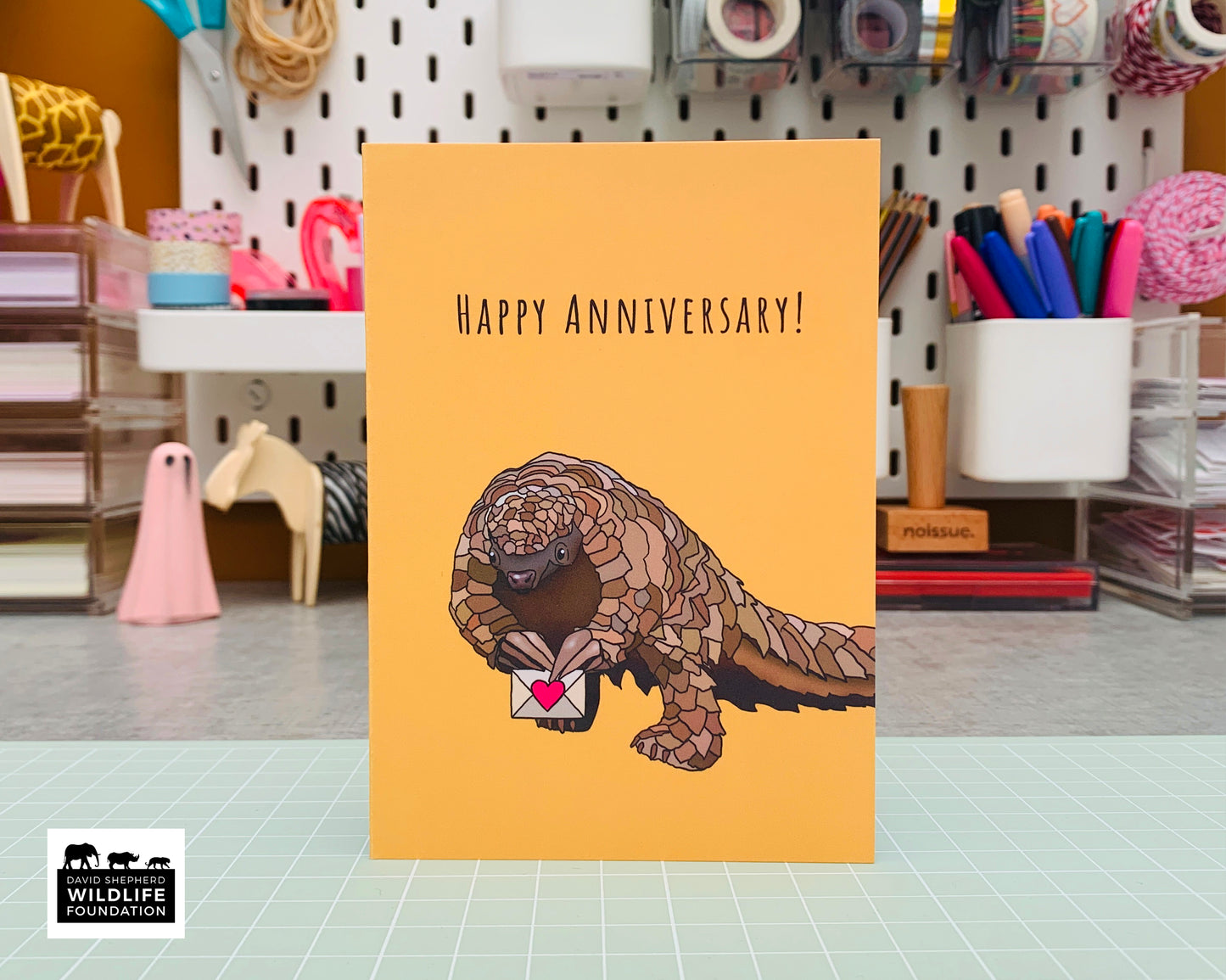 Pangolin Happy Anniversary Card