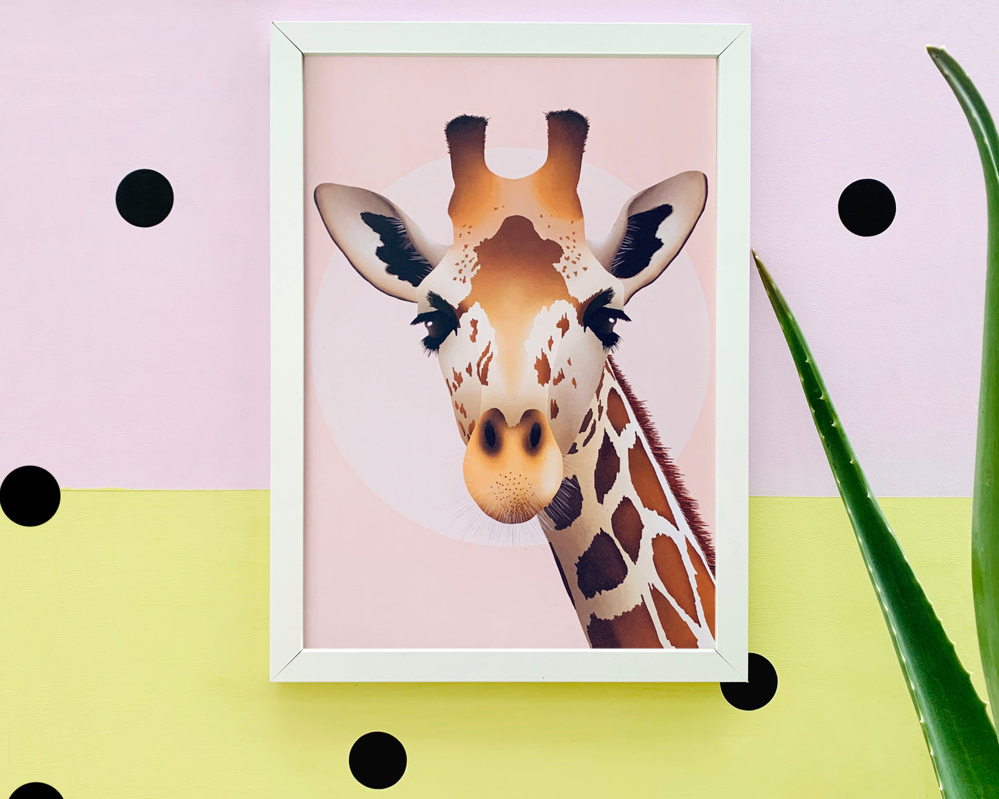 Raffe the Giraffe A4 Unframed Print