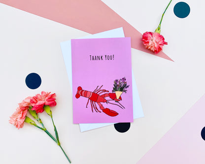 Lobster Thank You Card