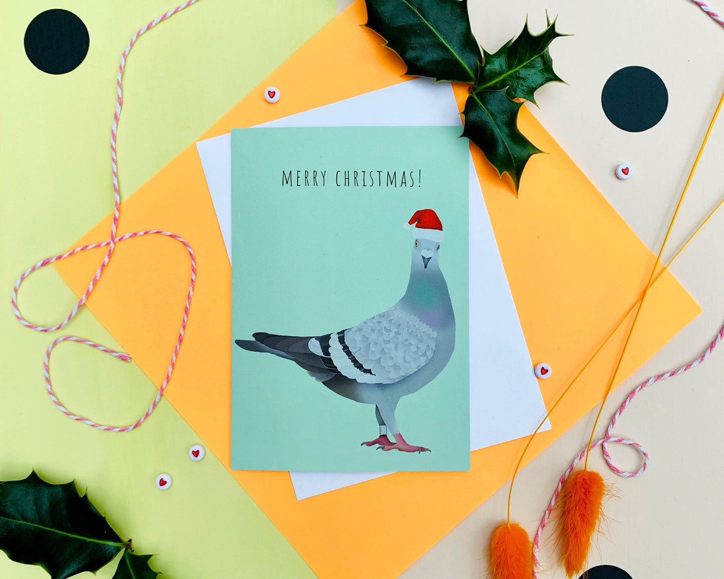 Pigeon Merry Christmas Card