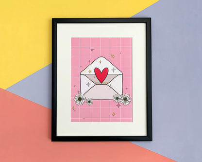 Love Letter A5 Unframed Print