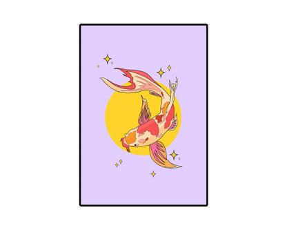 Magical Koi A5 Unframed Print